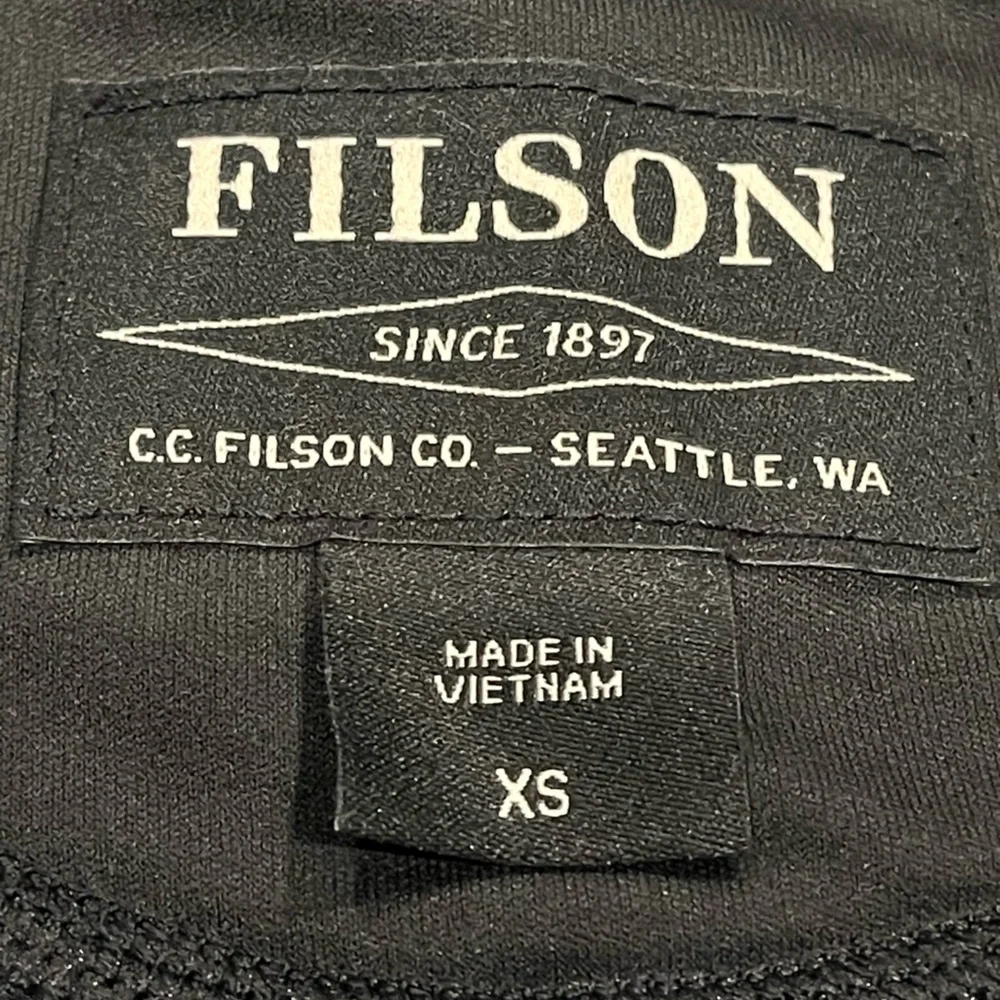 Filson Men Jacket Gray Ridgeway Polartec Full Zip Knit Outdoors Fleece Size XS